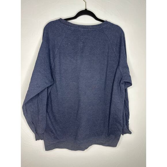 Wildfox "Good Vibes" Crewneck Sweatshirt Size Medium Blue Rainbow Fun Stretch - Picture 3 of 7